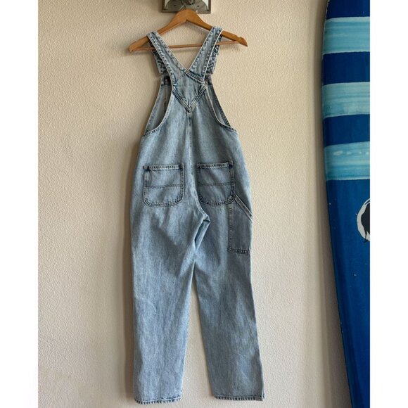 Slouchy Straight Ripped Workwear Jean Overalls - Picture 5 of 9